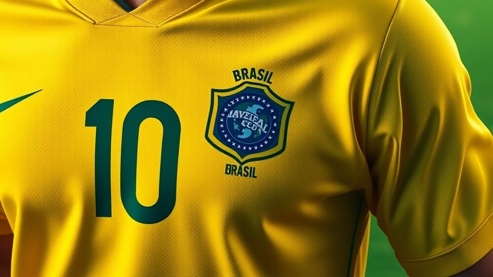 Áo đấu số 10 màu vàng của tuyển Brazil